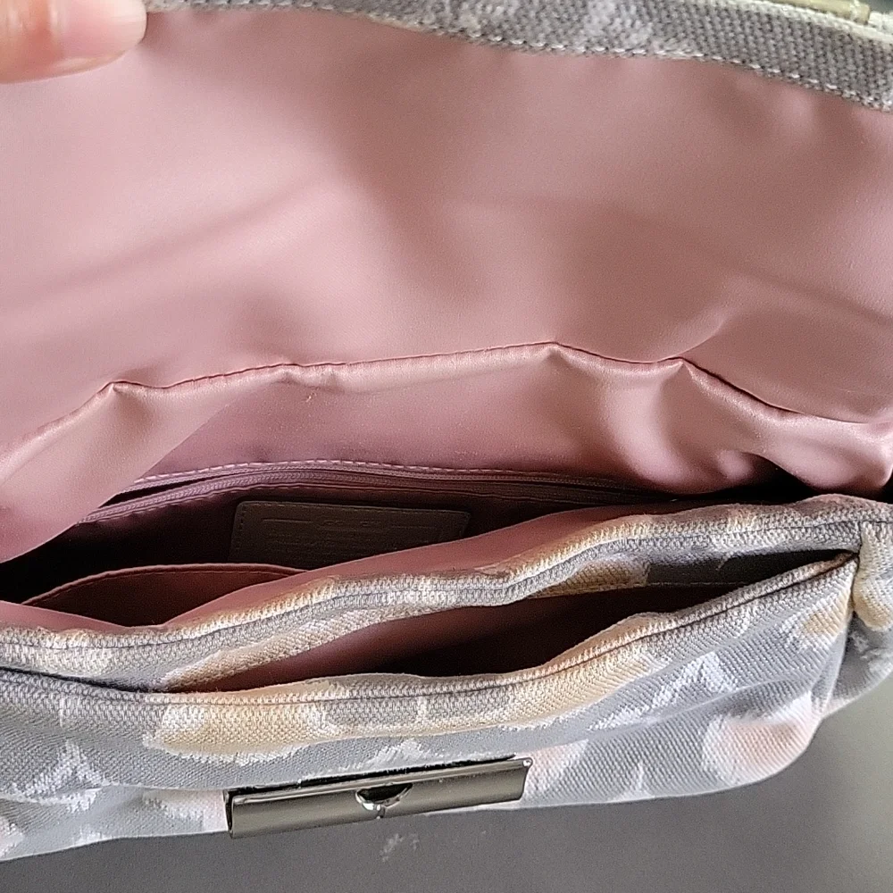 Coach Kristin Op Art Signature Hobo Crossbody Purse